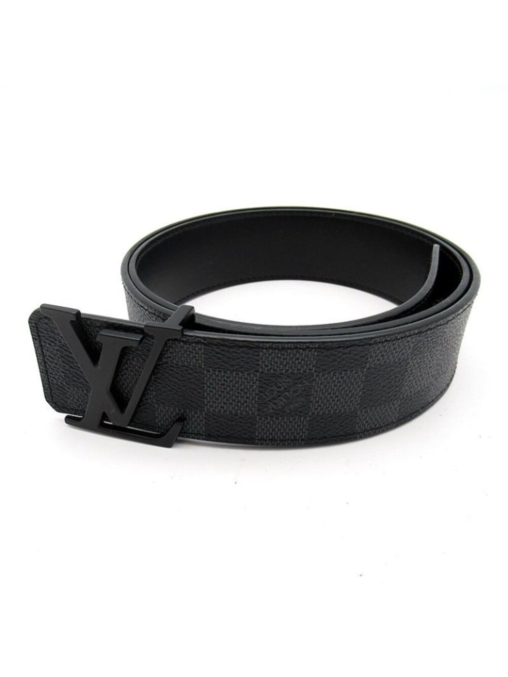Louis Vuitton Ceinture LV Initial Belt Damier Graphite Black